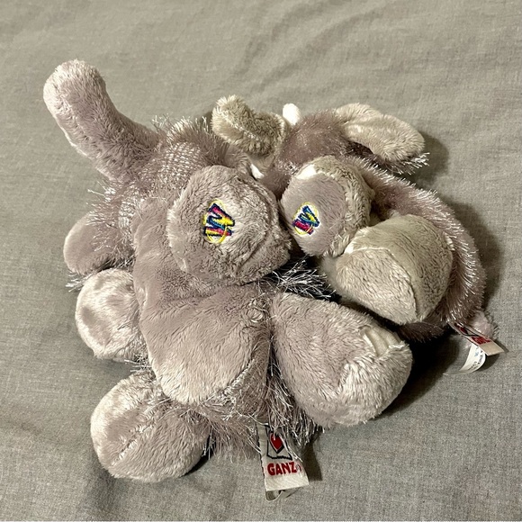 Ganz Webkinz and Lil’Kinz Elephant Plushies (HM007 and HS007) 🐘 - Picture 2 of 3